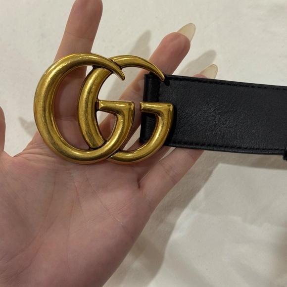Men’s Gucci GG Marmont Wide Belt - Picture 2 of 8